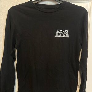 Vans Black Graphic Long Sleeve Tee